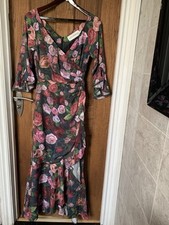 Floral ruffle dress for sale  LONDON