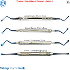 Lucas Bone Curetas 2.5mm-3.5mmm-4mm periapical Cirúrgico Periodontal Curetas comprar usado  Enviando para Brazil