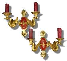 Paire appliques cygnes d'occasion  Mitry-Mory