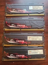 Kit de RAM Desktop G.SKILL Sniper Gaming Series 32GB (4x8GB) DDR3 1600MHz - Modelo F comprar usado  Enviando para Brazil