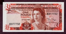 GIBRALTAR 1 POUND Banknote 1983  Zustand I UNC FDS S/N K877732  P. 20c, usado comprar usado  Enviando para Brazil