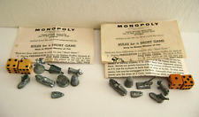 vintage monopoly game tokens for sale  Honolulu