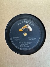 78Rpm Rock n Roll, Elvis Presley 'That's All Right / Blue Moon of Kentucky' RCA! comprar usado  Enviando para Brazil