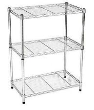 Używany, Półka metalowa Amazon Basics, 76,2 x 58,9 x 34 cm, chrom - WYGIĘTA USZKODZONA na sprzedaż  PL