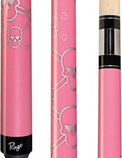 Taco de Bilhar RAGE RG88, Algodão Metálico Rosa Doce, Gráfico Prata 20 oz Estojo J&J comprar usado  Enviando para Brazil