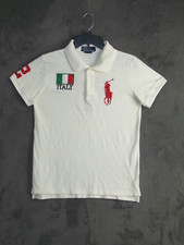 Camisa polo Ralph Lauren adulta média OFF branca "SLIM fit" Itália Big Pony masculina, usado comprar usado  Enviando para Brazil