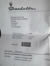 Isabella air canopy for sale  ATHERSTONE