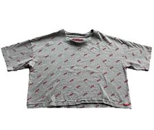 Usado, Camisa crop top feminina Coca Cola M vermelha cinza estampa toda logotipo comprar usado  Enviando para Brazil