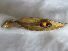 Vintage leaf brooch for sale  BALDOCK