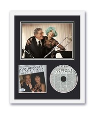 Lady Gaga autografado assinado 11x14 personalizado emoldurado CD foto bochecha a bochecha ACOA, usado comprar usado  Enviando para Brazil