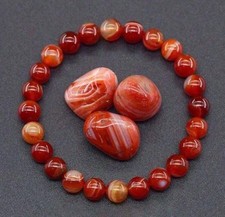 Bracelet agate rouge d'occasion  Artix