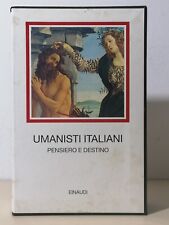 Umanisti italiani pensiero usato  Sanremo