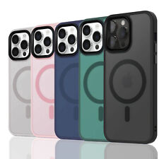 Capa à prova de choque Mag Safe para iPhone 16 15 14 Plus 13 12 11 Pro Max fosco comprar usado  Enviando para Brazil