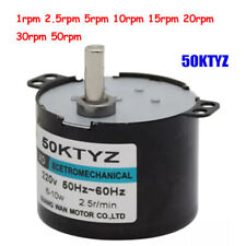 1 peça 50KTYZ motores síncronos AC 220V 24V 1 rpm a 50 rpm CW/CCW 6W motor de engrenagem comprar usado  Enviando para Brazil