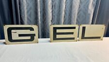 Placa de metal PARCIAL vintage GEHL implemento agrícola vagão FALTA A LEITURA H!!!, usado comprar usado  Enviando para Brazil