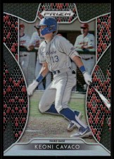 2019 Panini Prizm Draft Picks Prizms pele de cobra vermelha e preta 50 Keoni Cavaco BB, usado comprar usado  Enviando para Brazil