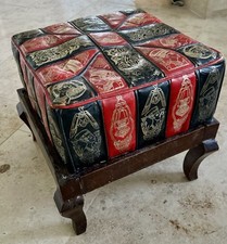 Hocker leder rot gebraucht kaufen  Michendorf
