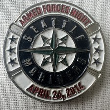 2014 Seattle Armed Forces Night Navy Marines Boeing Madal comprar usado  Enviando para Brazil