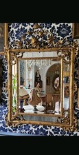 Grand miroir doré d'occasion  Thorigny-sur-Oreuse