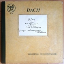 BACH The Brandenburg Concertos HORENSTEIN SCHNEIDERHAN Pathe VOX DL 122 2LPs Box comprar usado  Enviando para Brazil