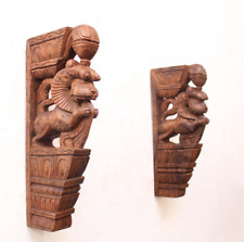 Suporte de parede de madeira estátua Yali par de corbel prateleira de dragão/suporte decoração vintage comprar usado  Enviando para Brazil