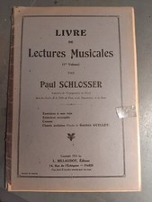 Livre lectures musicales d'occasion  Groslay