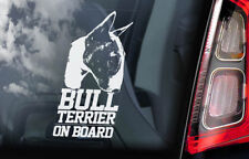 Usado, Bull Terrier adesivo de carro, janela Malhada Bully Dog autografe Decalque Presente Pet-V03 comprar usado  Enviando para Brazil