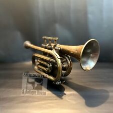 Trompete de bronze antigo estudantes bolso musical trompete chifre corneta., usado comprar usado  Enviando para Brazil