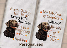 Toalhas de prato Chocolate Lab conjunto personalizado de 2 toalhas feitas à mão para cachorro labrador mãe comprar usado Toalhas de prato Chocolate Lab conjunto personalizado de 2 toalhas feitas à mão para cachorro labrador mãe comprar usado  Enviando para Brazil