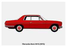 Poster mercedes w115 for sale  SWINDON