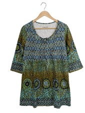 Green cotton tunikakleid gebraucht kaufen  Berlin