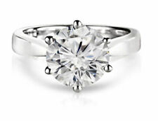 Anello di fidanzamento solitario 2,00 ct diamante tondo oro bianco 14 kt misu..., usado comprar usado  Enviando para Brazil