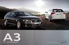 260738) Audi A3 + Sportback Prospekt 09/2009 comprar usado  Enviando para Brazil