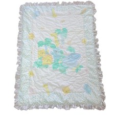 Edredom vintage Baby Dreams berço colcha cobertor branco safári verde pastel *LEIA comprar usado  Enviando para Brazil