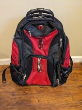 Mochila Swiss Gear Laptop Vermelha E Preta Nova Smart Scan (Lays Flat For Airport) comprar usado  Enviando para Brazil