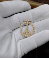 Pingente Berloque de Diamante de Prata Designer Peace, Pingente Feito à Mão Joia, Presente comprar usado  Enviando para Brazil