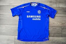 CAMISA CENTENÁRIA MASCULINA XL CHELSEA FC UMBRO 2005 2006 ORIGINAL VINTAGE AZUL, usado comprar usado  Enviando para Brazil