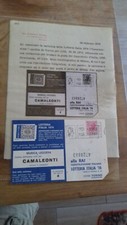 Cartolina francobollo falso usato  Milano