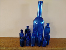 Antique blue glass for sale  BIRMINGHAM