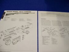 RUGER MODEL 10/22 CARBINE.. LEGEND/EXPLODED VIEW/DISASSEMBLY (909MM) comprar usado  Enviando para Brazil