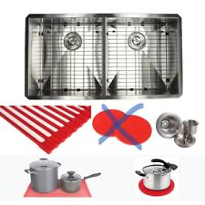 Kit fregadero de cocina Kingsman Undermount 37 in doble tazón acero inoxidable ARL-F3720 segunda mano  Embacar hacia Argentina