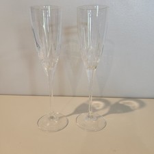 Glass fluted stemmed for sale  Omaha