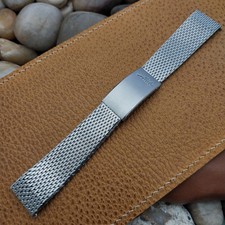 Pulseira de relógio vintage 20 mm Mido clássica aço inoxidável malha grossa não usada nos comprar usado Pulseira de relógio vintage 20 mm Mido clássica aço inoxidável malha grossa não usada nos comprar usado  Enviando para Brazil