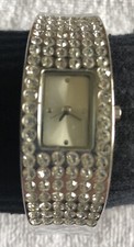 Crystal silver watch for sale  ORMSKIRK