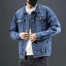 Jaqueta jeans masculina primavera outono suaviza seu top casual outono/inverno comprar usado  Enviando para Brazil