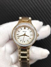 NOVO RELÓGIO FEMININO ANTIGO ESTOQUE DKNY CHAMBERS NY2392 QUARTZO BANHADO A OURO comprar usado  Enviando para Brazil
