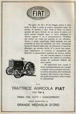 Pubblicita 1922 trattrice usato  Biella