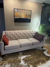 Beige three seater for sale  Stamford