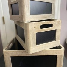 Set wooden chalkboard for sale  Cary