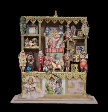 Usado, Casa de bonecas miniatura armário de fantoches Coffre D'Emilie FRANÇA angustiado 1:12 comprar usado  Enviando para Brazil